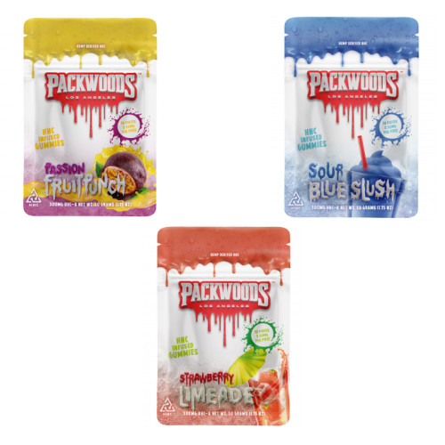 PACKWOODS HHC GUMMIES 500MG 10CT/BAG